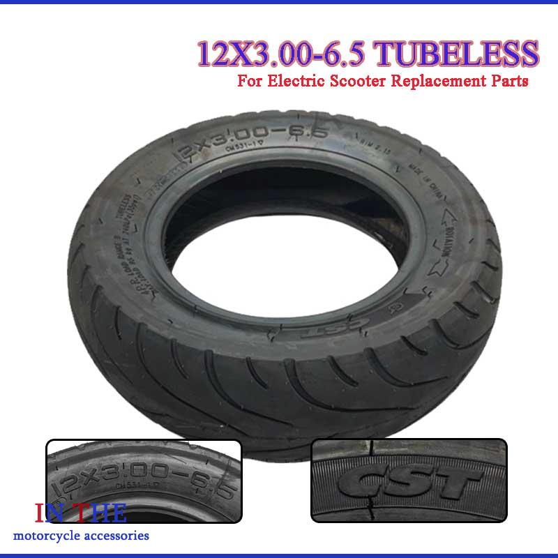 Scooter Parts - Pneu tubeless 12 pouces 12x3.00-6.5, pneu