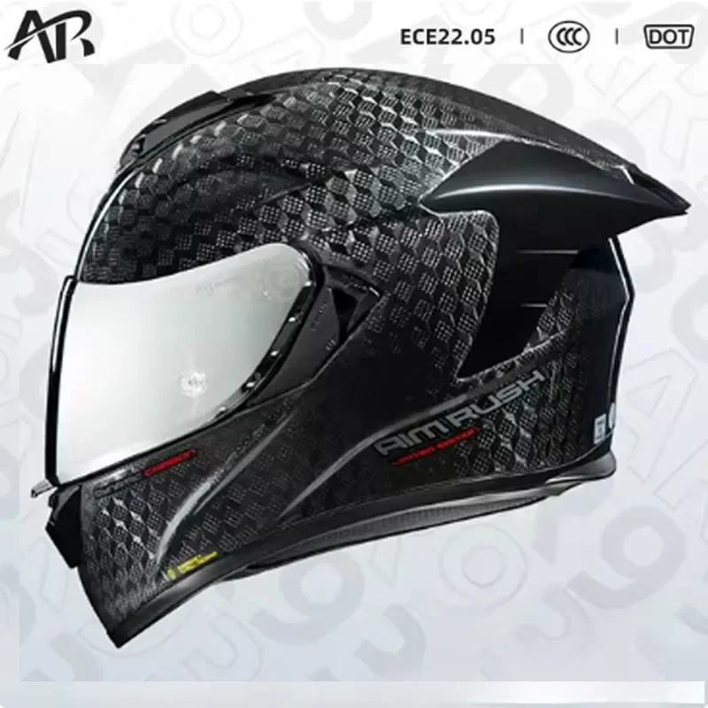 Carbon Fiber Lightweight Motorcycle Helmet - Casque de Moto en Fibre de