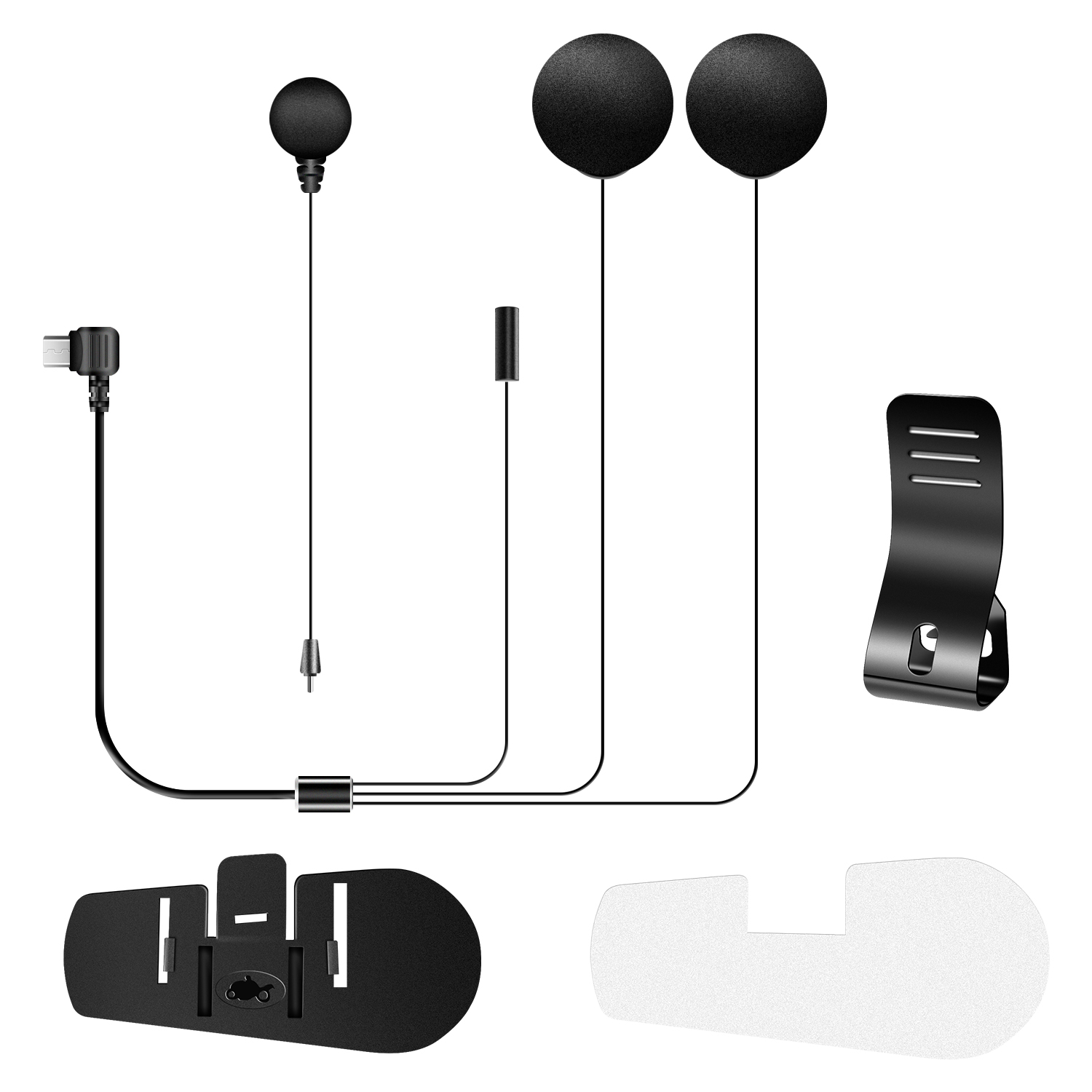 Universal Motorcycle Helmet Intercom Headset - Microphone, haut-parleur et écouteur Fodsports avec