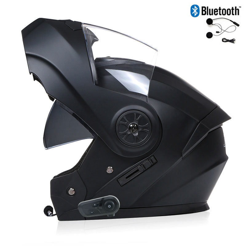 Full Face Motorcycle Helmet With Bluetooth - Casques De Moto Bluetooth pour hommes