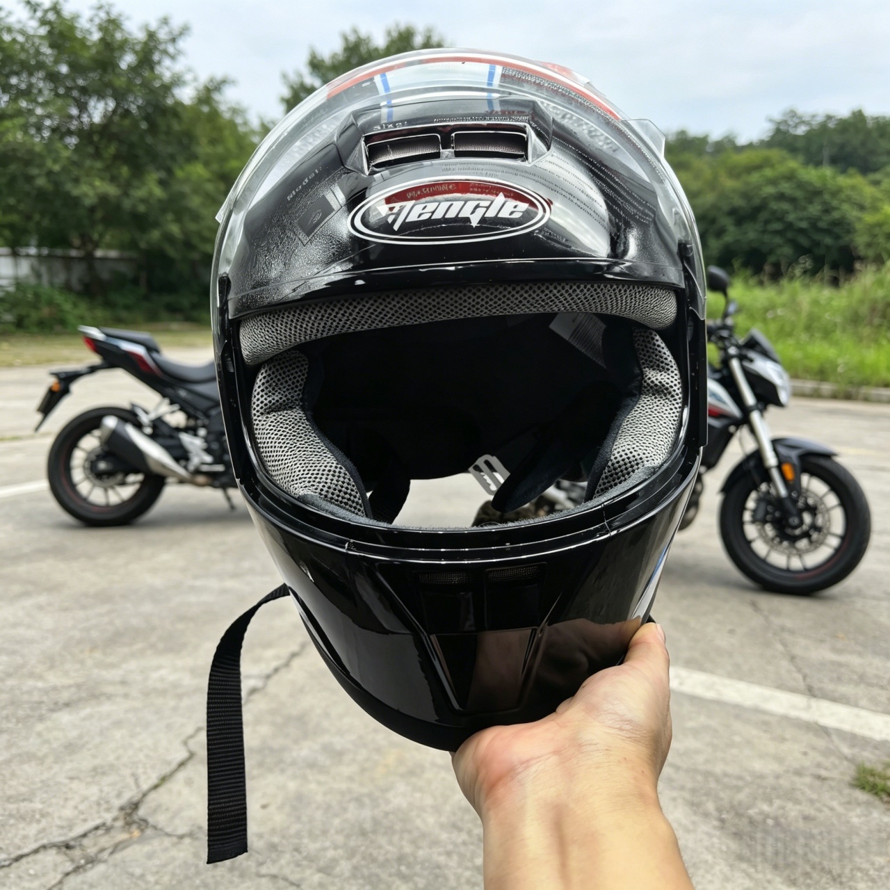 Dual Visor Motorcycle Racing Helmet - Casque de moto intégral double visière