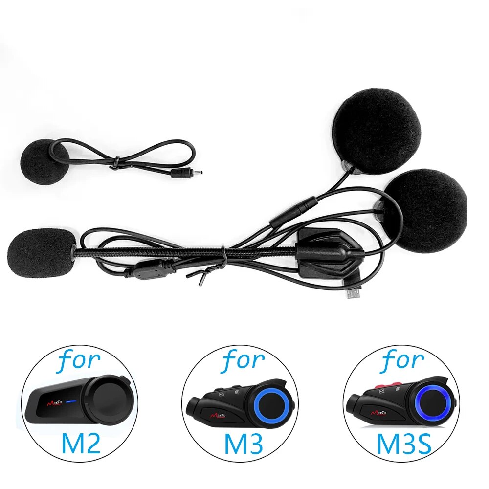 Full Face Motorcycle Helmet With Bluetooth - Accessoires pour casque Maxto M2 M3