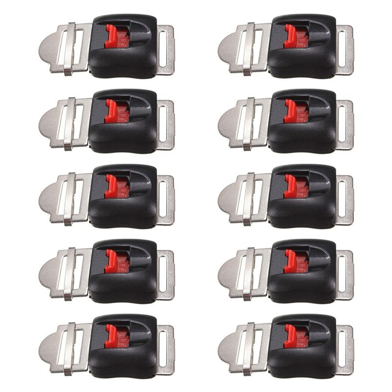 Quick Release Buckle Motorcycle Helmet - Lot de 10 attaches universelles puissantes