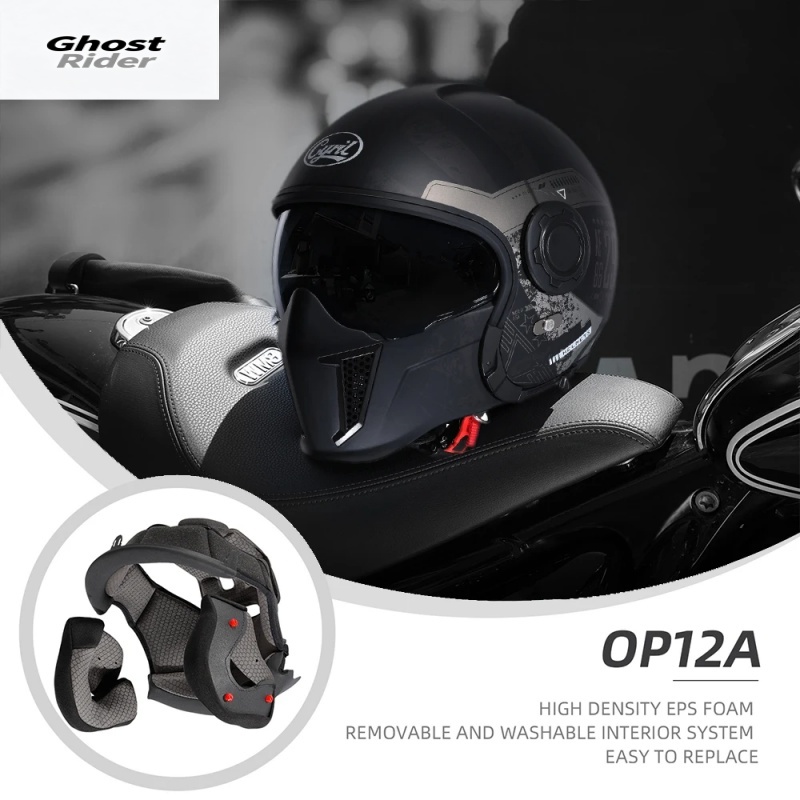 Quick Release Buckle Motorcycle Helmet - Casque de moto modulaire OP12A, casque