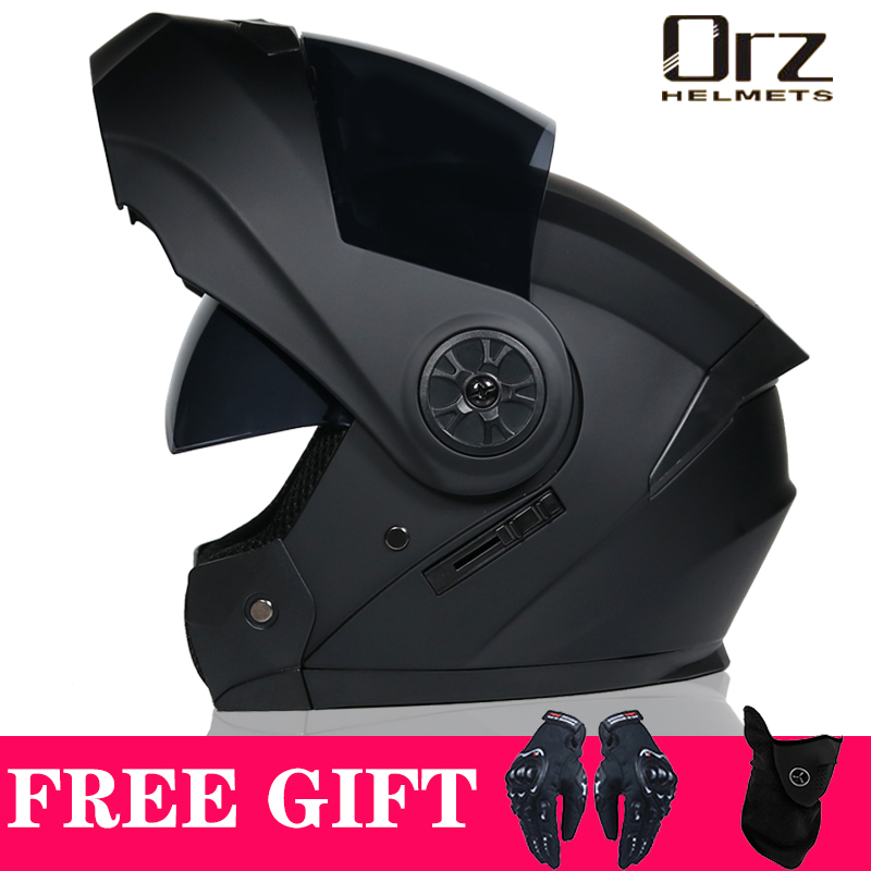 Dual Visor Motorcycle Racing Helmet - Casque de moto à rabat modulaire