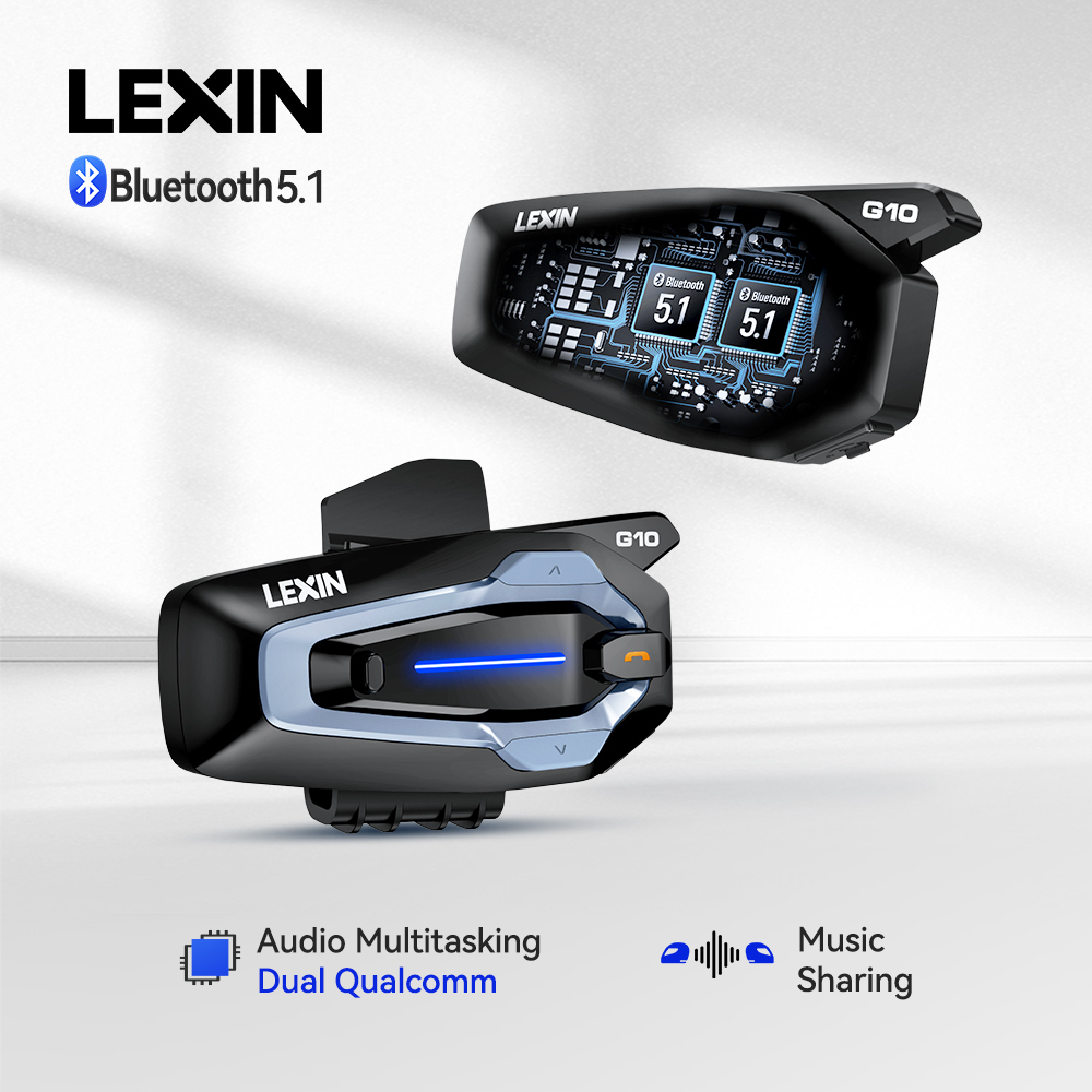 Universal Motorcycle Helmet Intercom Headset - NEW-LEXIN G10 Intercom pour Casque de