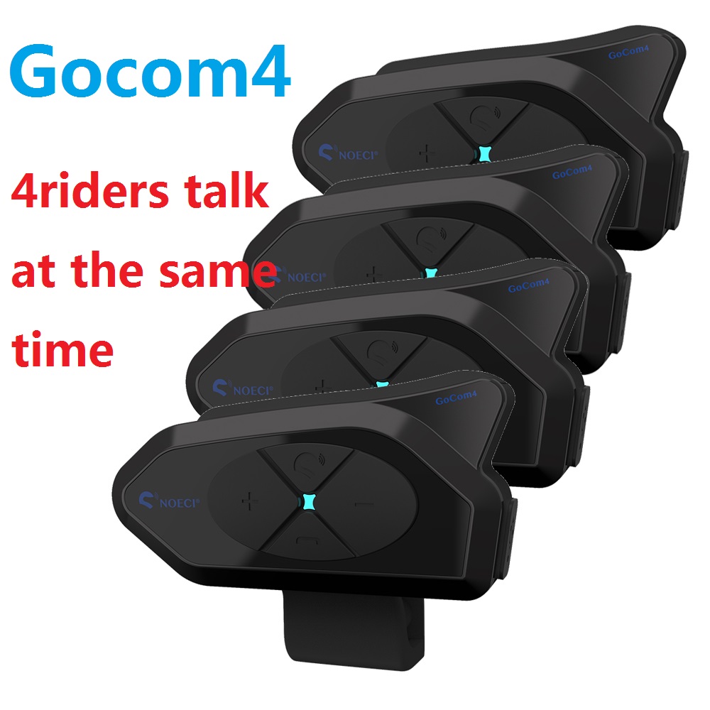 Universal Motorcycle Helmet Intercom Headset - GOCOM4-Oreillette Bluetooth pour moto, appareil de