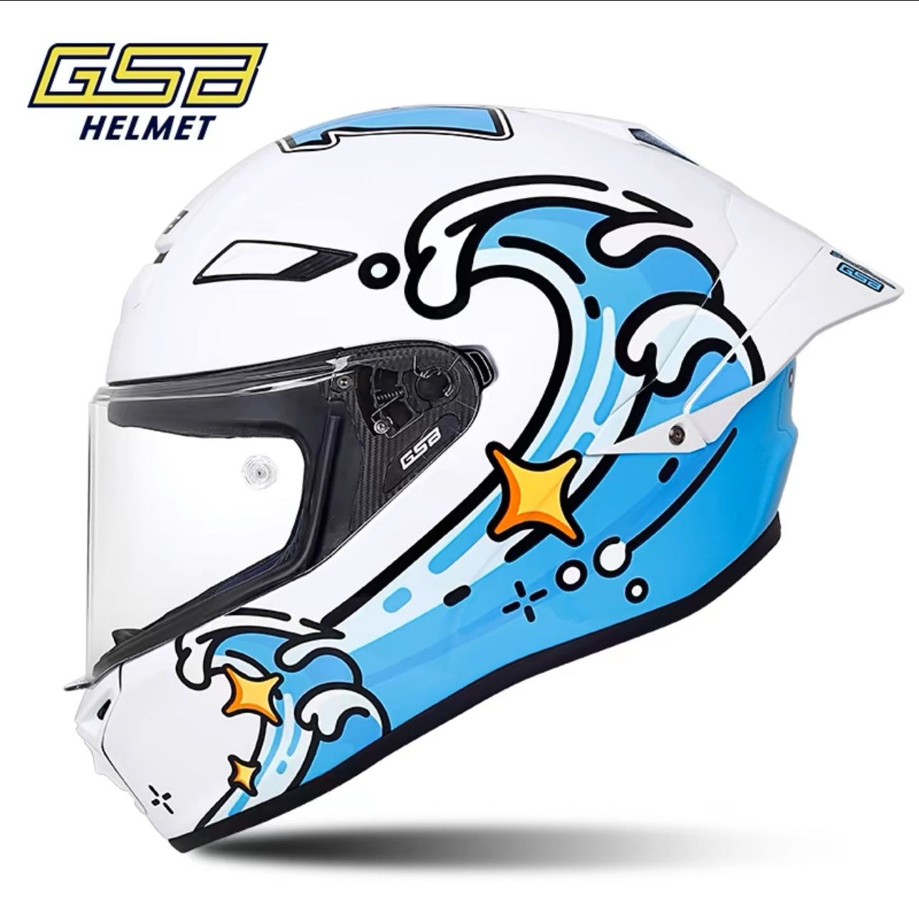 Carbon Fiber Lightweight Motorcycle Helmet - Casque en fibre de carbone GSB