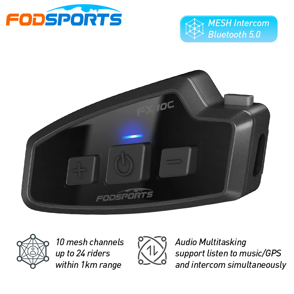 Universal Motorcycle Helmet Intercom Headset - Fodsports-Casque d'interphone en maille pour moto,