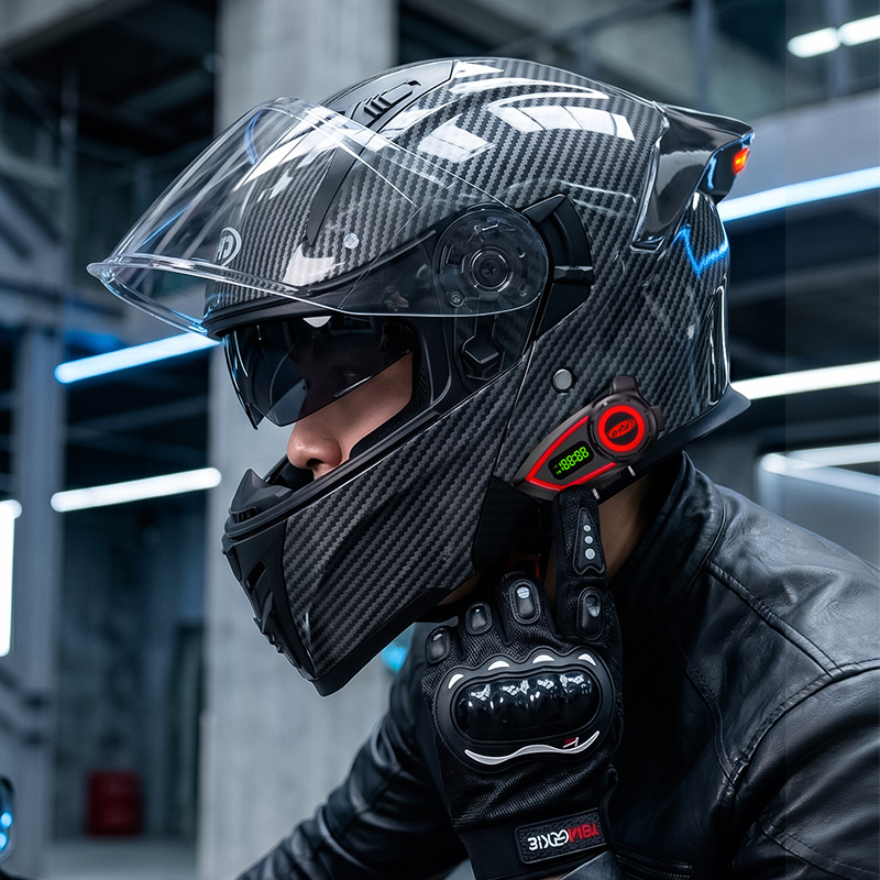Modular Flip Up Motorcycle Helmet Dot Approved - Casques de moto en matériau ABS,