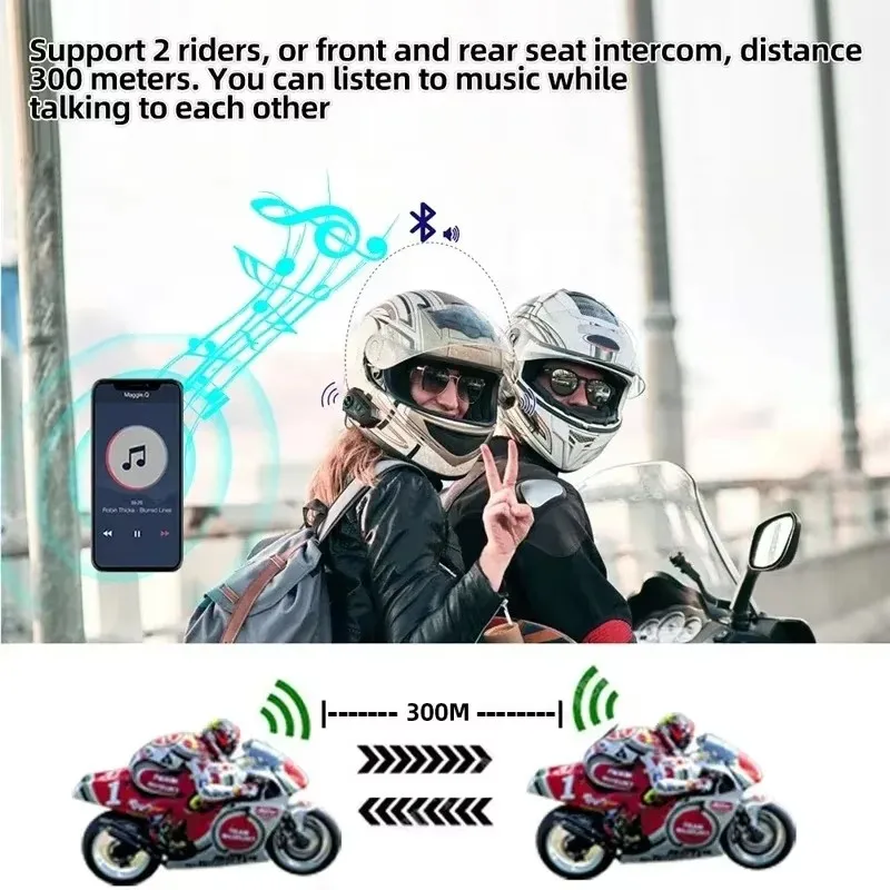 Interphone pour moto, casque a - Universal Motorcycle Helmet Intercom Headset avis et prix