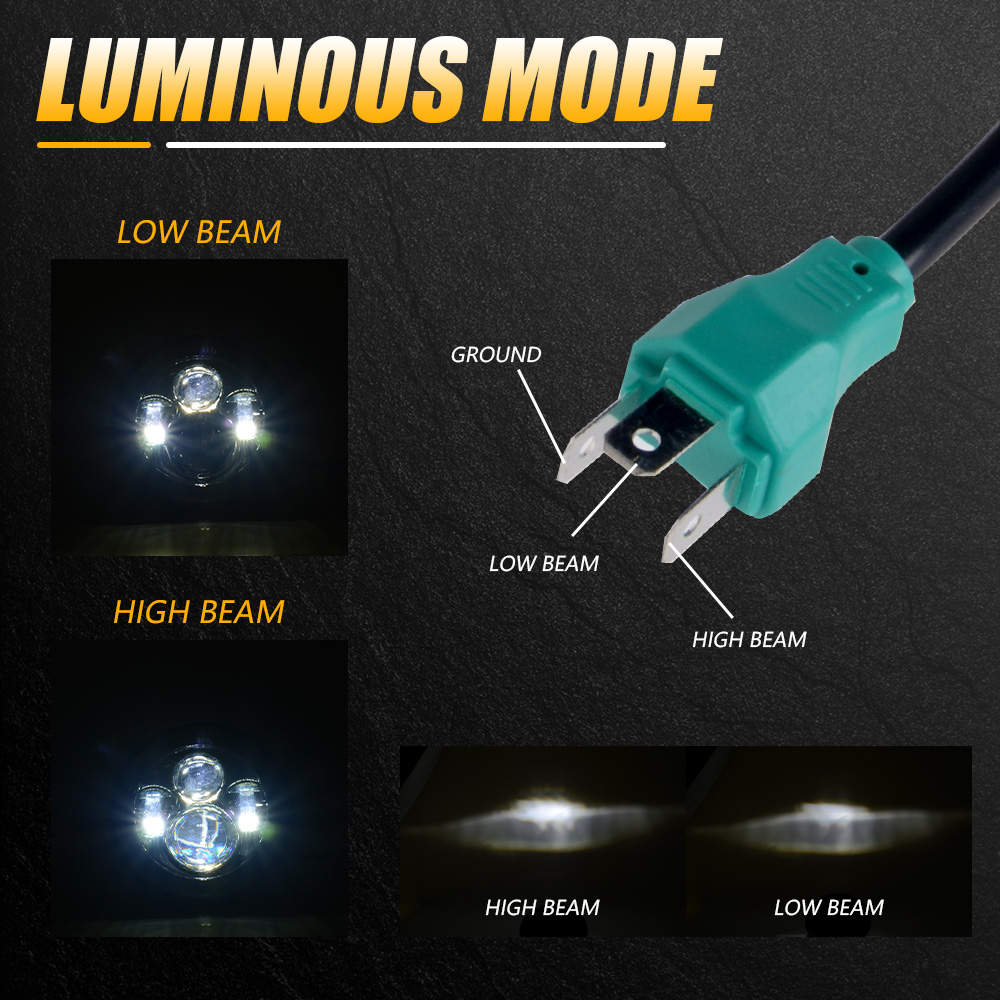 Phare LED universel de 7 pouce - Universal Motorcycle Led Headlight Projector avis et prix