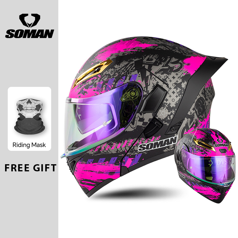 Casque de Moto pour hommes cas - Modular Flip Up Motorcycle Helmet Dot Approved avis et prix