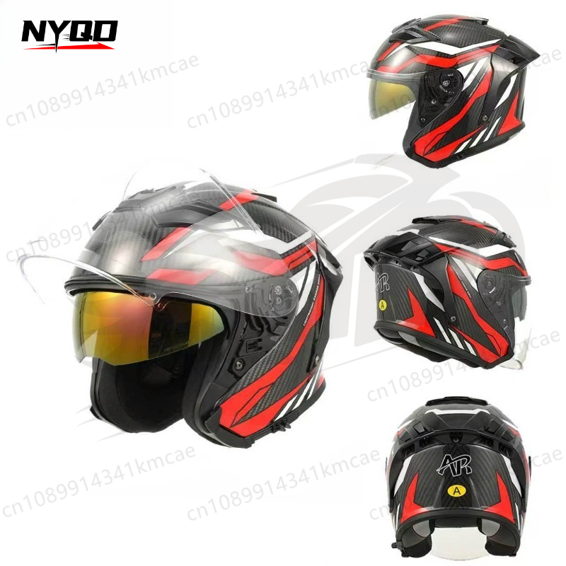 Casque de moto en fibre de car - Carbon Fiber Lightweight Motorcycle Helmet avis et prix