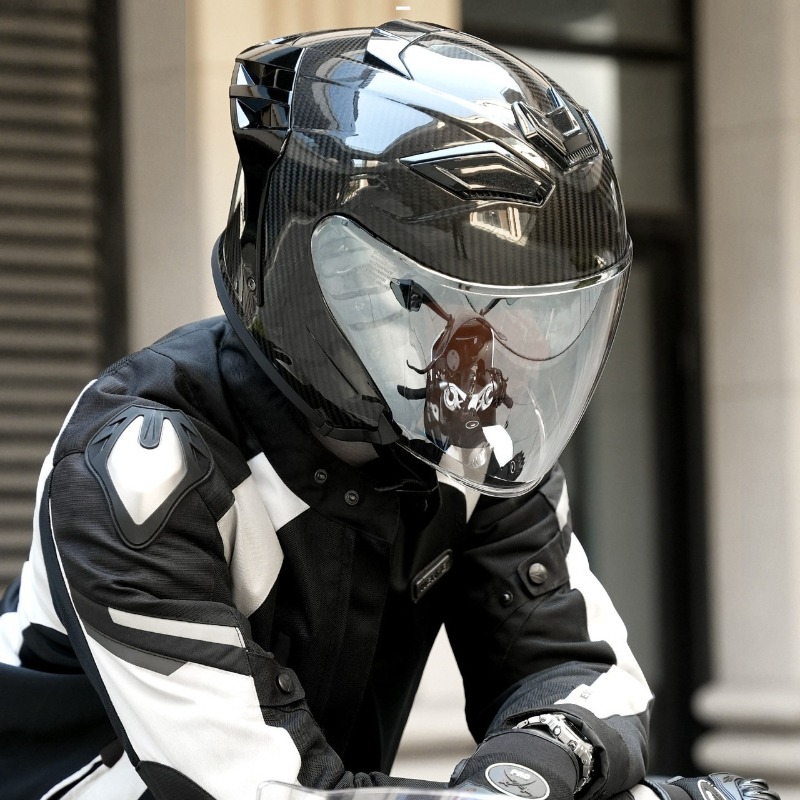 Casque de moto en fibre de car - Carbon Fiber Lightweight Motorcycle Helmet avis et prix