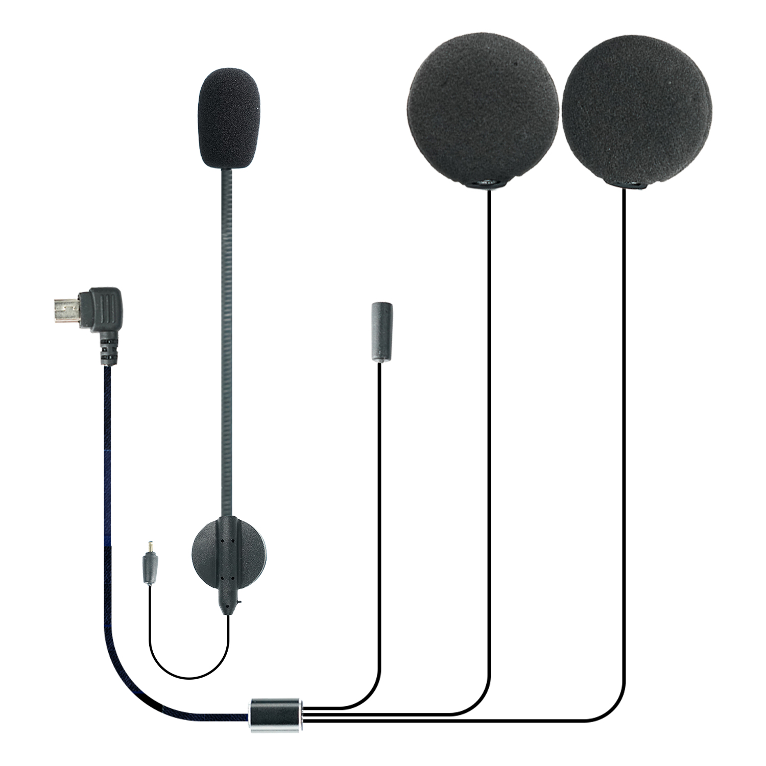 Microphone, haut-parleur et éc - Universal Motorcycle Helmet Intercom Headset avis et prix