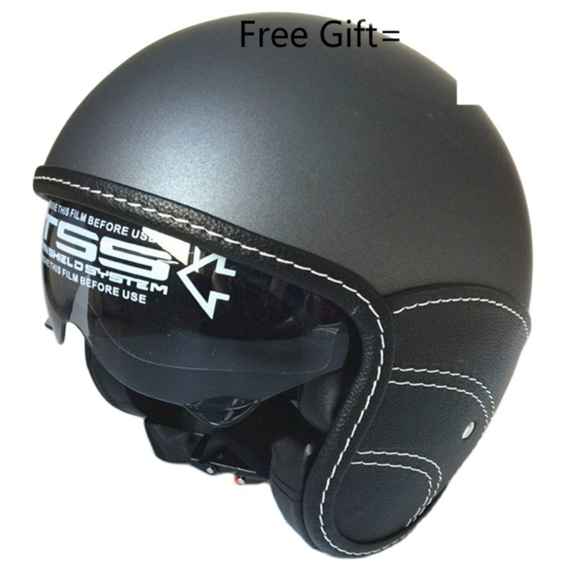 Casque de moto demi-visage en  - Vintage Open Face Retro Helmet avis et prix