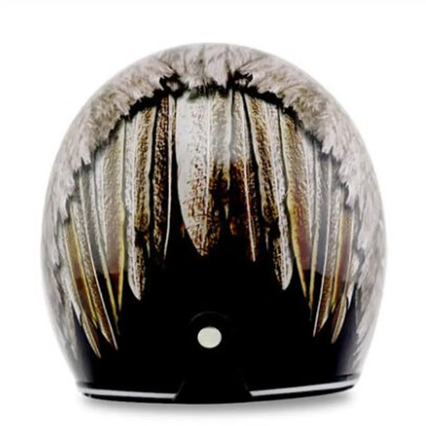 Casque de Moto Noir Vintage à  - Vintage Open Face Retro Helmet avis et prix