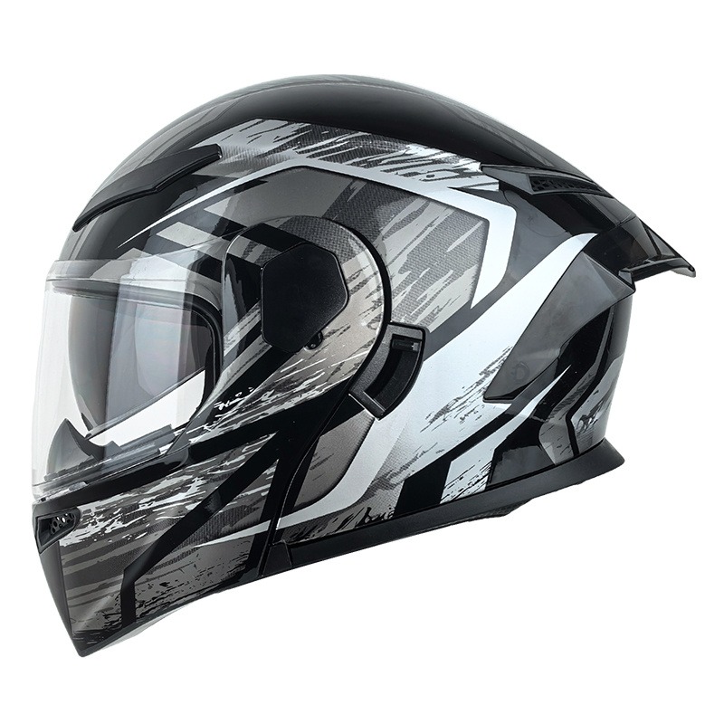 Casque de moto modulaire à dou - Modular Flip Up Motorcycle Helmet Dot Approved avis et prix