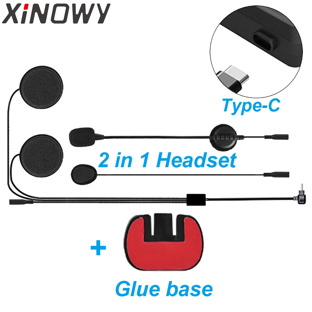 Type-C USB-C pour Xinowy V6 PL - Full Face Motorcycle Helmet With Bluetooth avis et prix