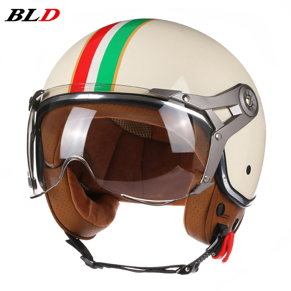 Casque de Moto Vintage TT & CO - Vintage Open Face Retro Helmet avis et prix