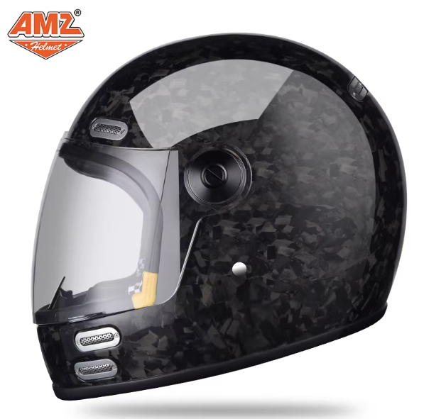 Casque intégral en fibre de ca - Carbon Fiber Lightweight Motorcycle Helmet avis et prix