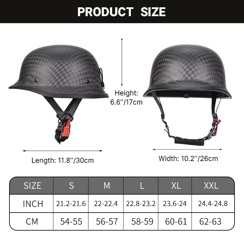 Demi-casque forgé de qualité s - Carbon Fiber Lightweight Motorcycle Helmet avis et prix