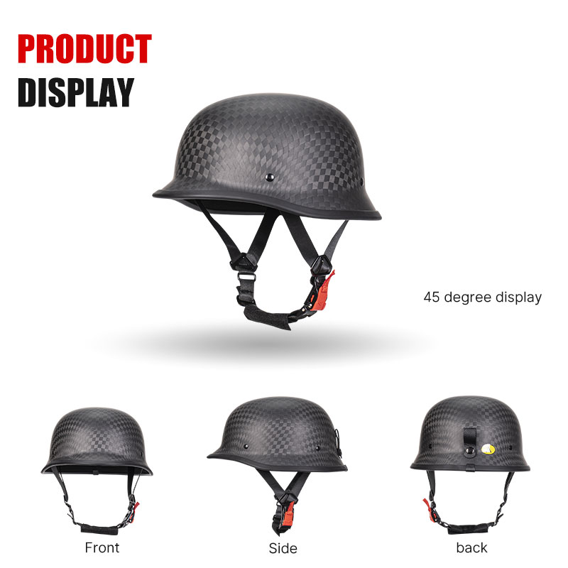 Demi-casque forgé de qualité s - Carbon Fiber Lightweight Motorcycle Helmet avis et prix