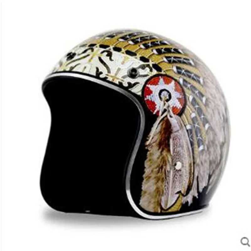Casque de moto rétro Vintage à - Vintage Open Face Retro Helmet avis et prix