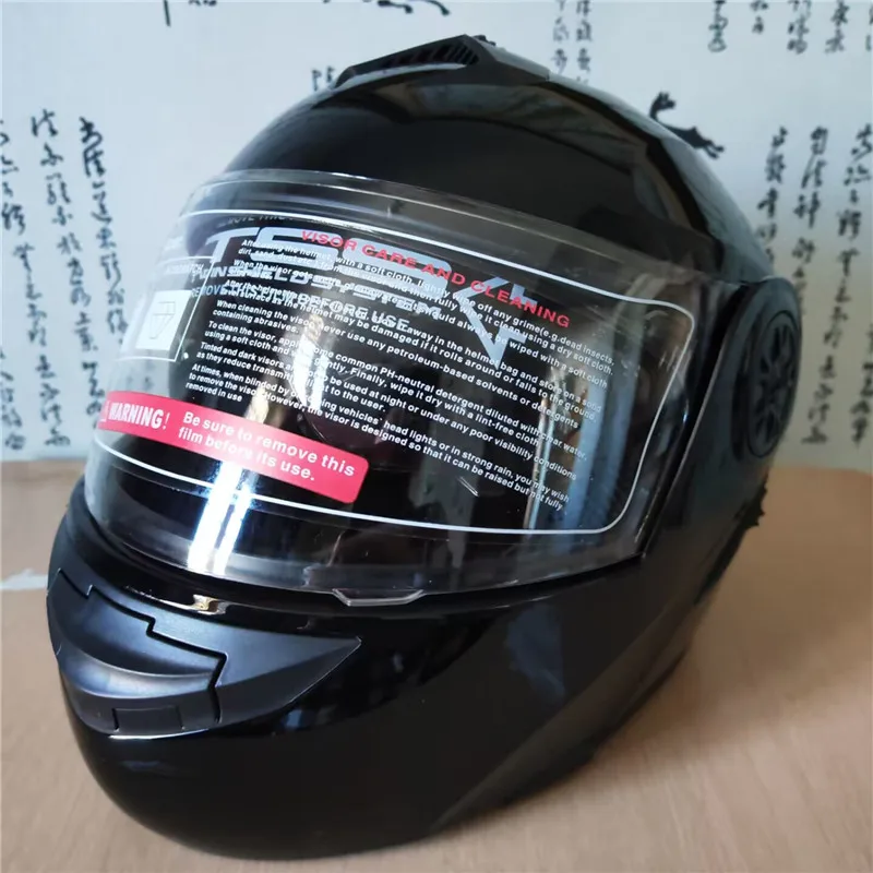 Moto modulaire rabattable avec - Motorcycle Helmet Inner Sun Visor Lens avis et prix