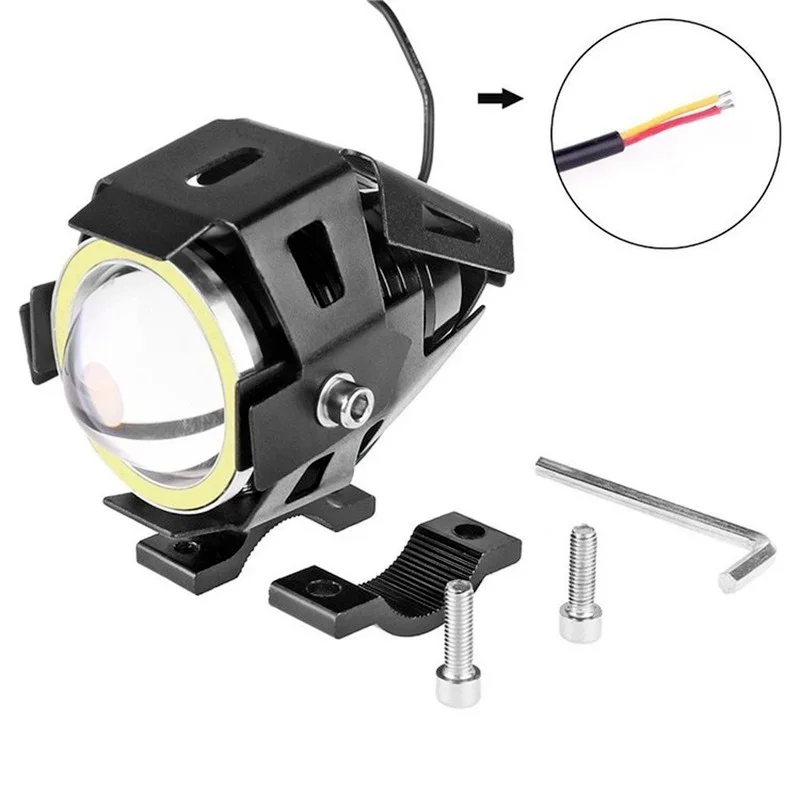 U7 LED auxiliaire lumineux Mot - Universal Motorcycle Led Headlight Projector avis et prix