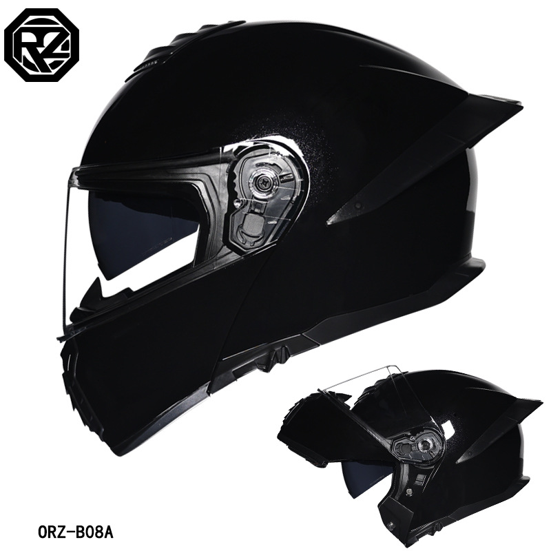 Casque de moto ORZ à double vi - Modular Flip Up Motorcycle Helmet Dot Approved avis et prix