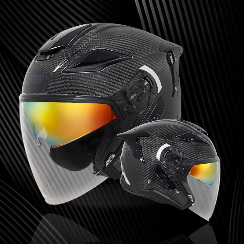 Casque de moto en fibre de car - Carbon Fiber Lightweight Motorcycle Helmet avis et prix