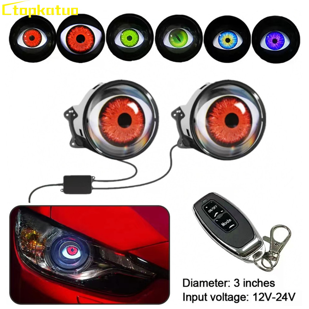 2 pièces télécommande LED oeil - Universal Motorcycle Led Headlight Projector avis et prix