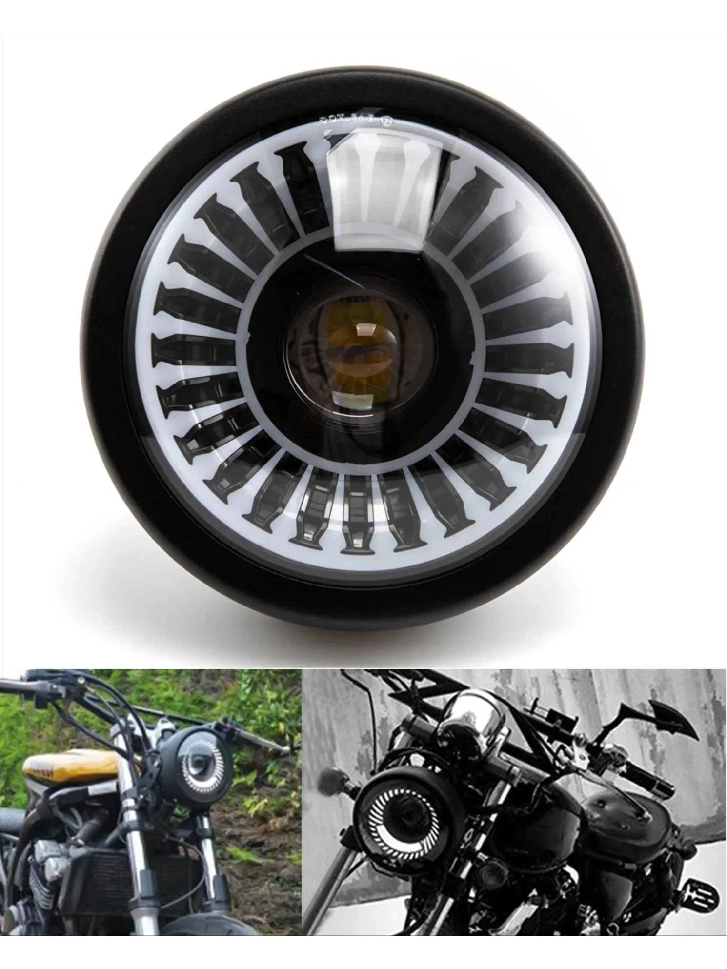 Phare LED universel pour Moto, - Universal Motorcycle Led Headlight Projector avis et prix