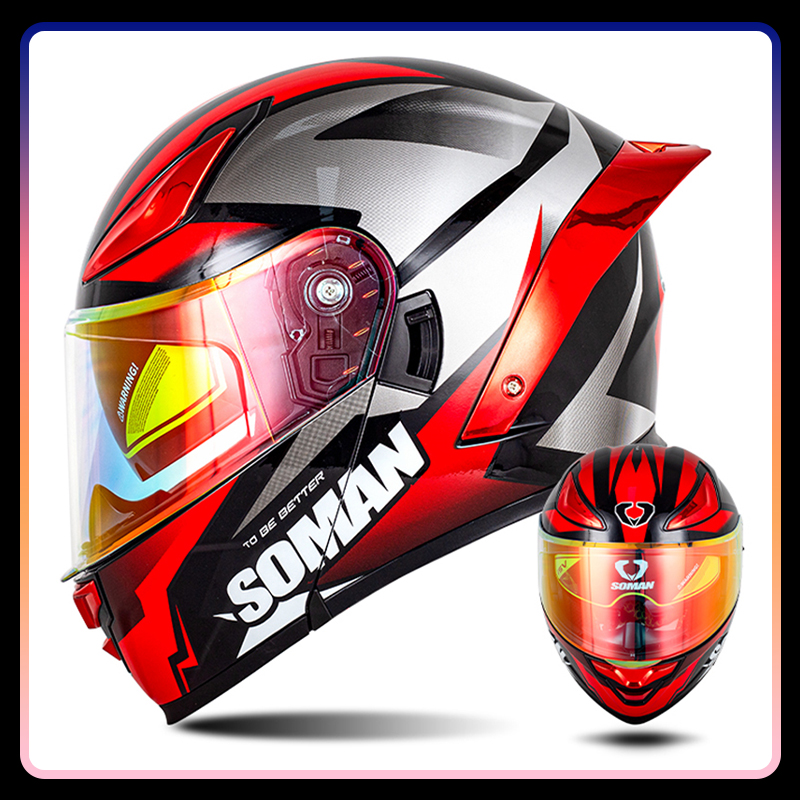 Casque de Moto pour hommes cas - Modular Flip Up Motorcycle Helmet Dot Approved avis et prix