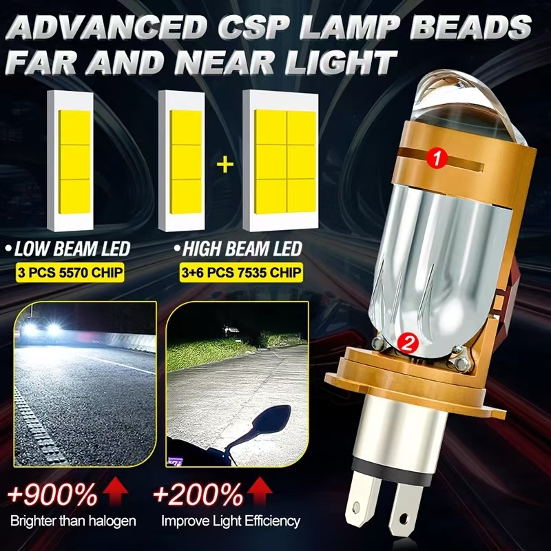 CAMOTO Bi LED Objectif Project - Universal Motorcycle Led Headlight Projector avis et prix