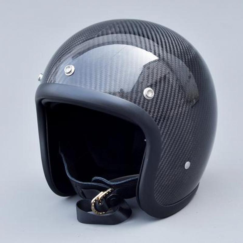 Casque ouvert vintage classiqu - Carbon Fiber Lightweight Motorcycle Helmet avis et prix