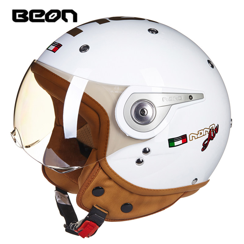 BEON B-110 Casque de moto beon - Vintage Open Face Retro Helmet avis et prix