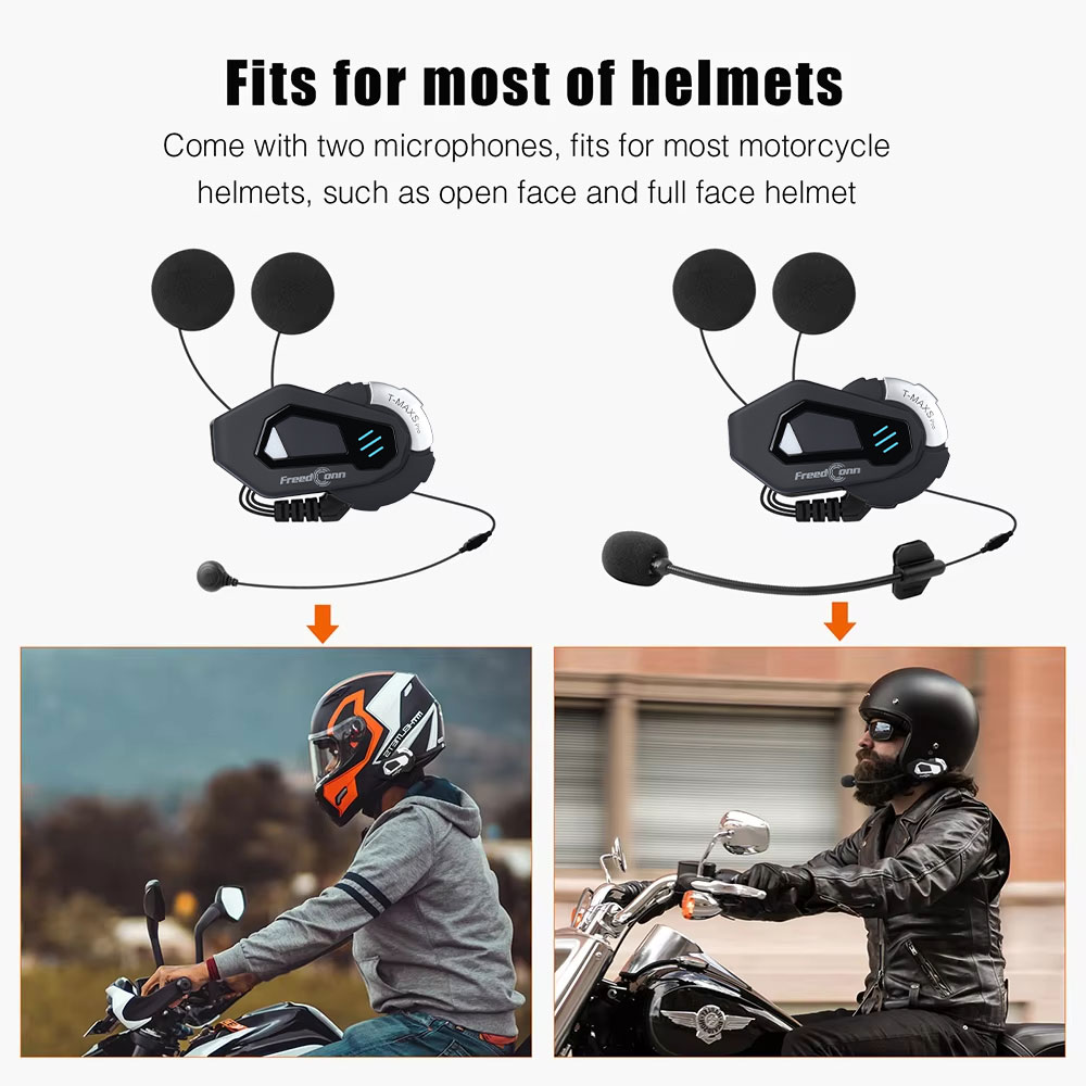 Intercom Bluetooth pour casque - Universal Motorcycle Helmet Intercom Headset avis et prix
