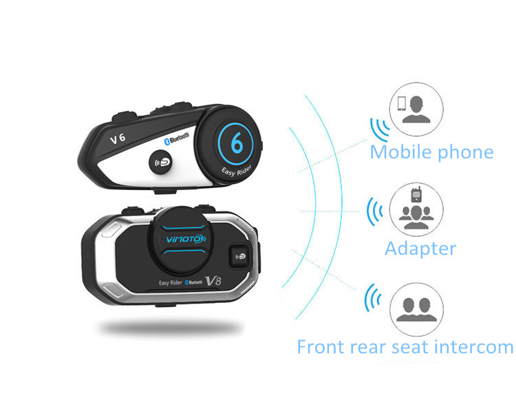 Vimoto V8 casque de moto casqu - Universal Motorcycle Helmet Intercom Headset avis et prix