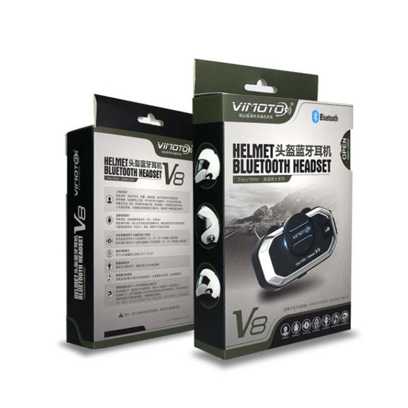 Vimoto V8 casque de moto casqu - Universal Motorcycle Helmet Intercom Headset avis et prix