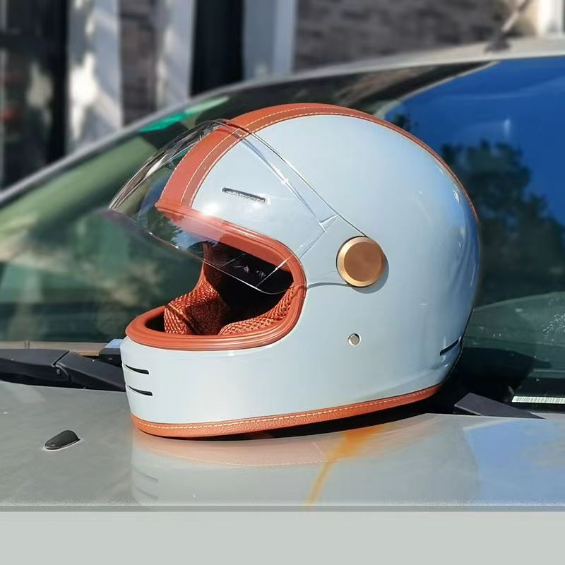 Casque de moto rétro avec cert - Vintage Open Face Retro Helmet avis et prix