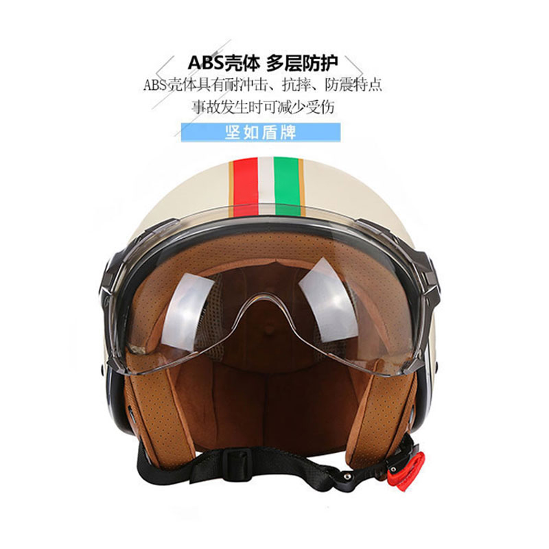 Casques de moto rétro ouverts  - Vintage Open Face Retro Helmet avis et prix
