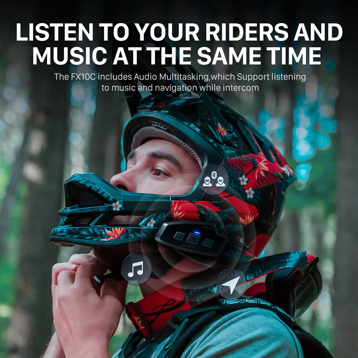 Fodsports-Casque d'interphone  - Universal Motorcycle Helmet Intercom Headset avis et prix