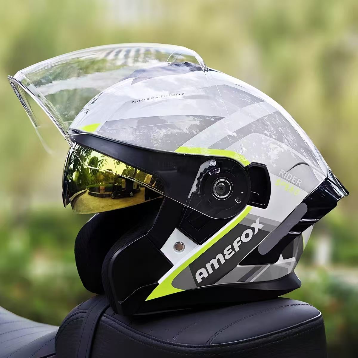 Casque Jet 3/4 à Double Visièr - Motorcycle Helmet Inner Sun Visor Lens avis et prix